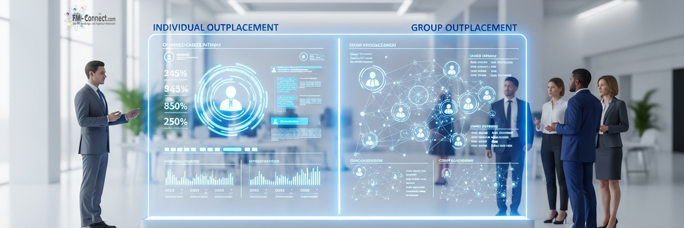Übersicht aller Inhalte zum Outplacement und Seitenstruktur